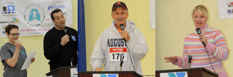 Speakers at Save Your Breath 5K.